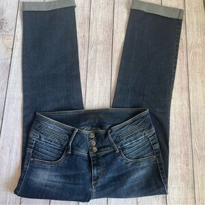 PANTAMO Cropped Rolled Up Jeans 31